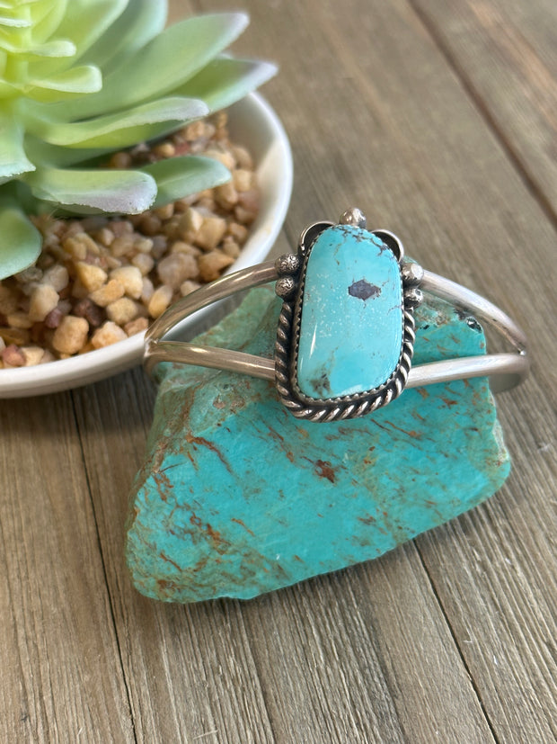 Turquoise Single Stone Cuff