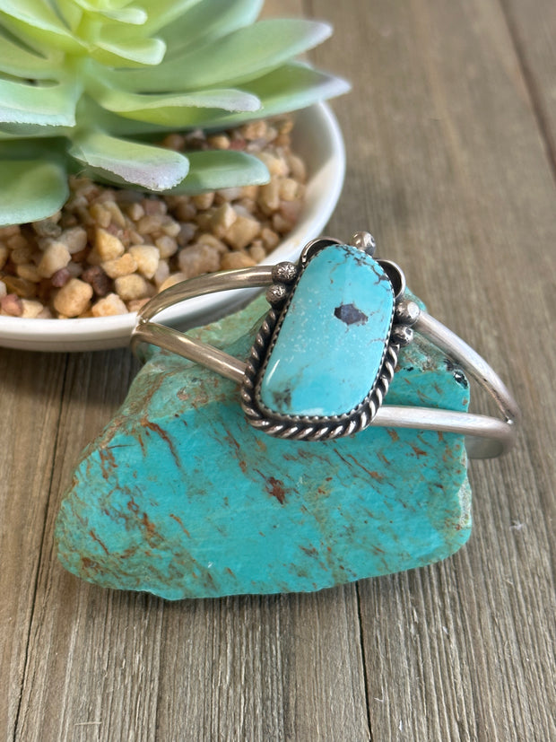 Turquoise Single Stone Cuff