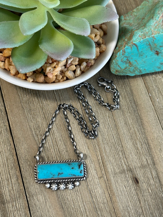 Turquoise Bar Necklace