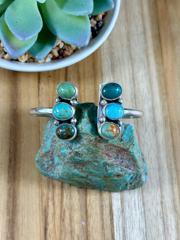 Reverse Turquoise Cuff