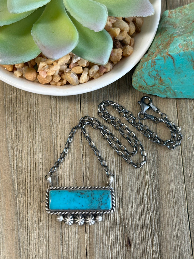 Turquoise Bar Necklace