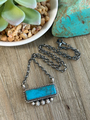 Turquoise Bar Necklace