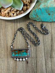 Turquoise Bar Necklace