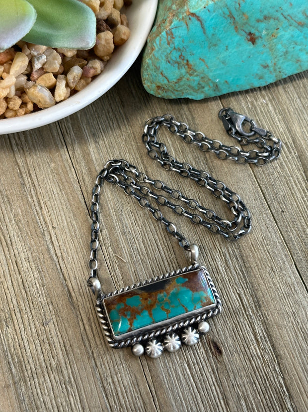 Turquoise Bar Necklace