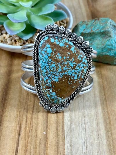 #8 Turquoise Single Stone Cuff