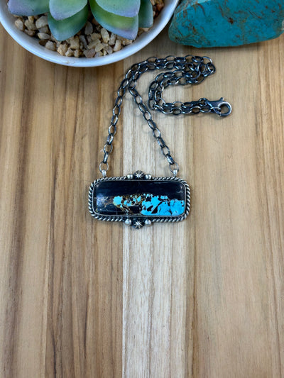 Black Jack Fixed Pendant Necklace