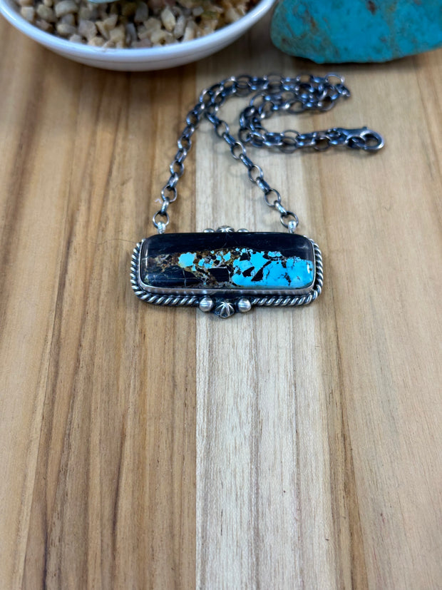 Black Jack Fixed Pendant Necklace