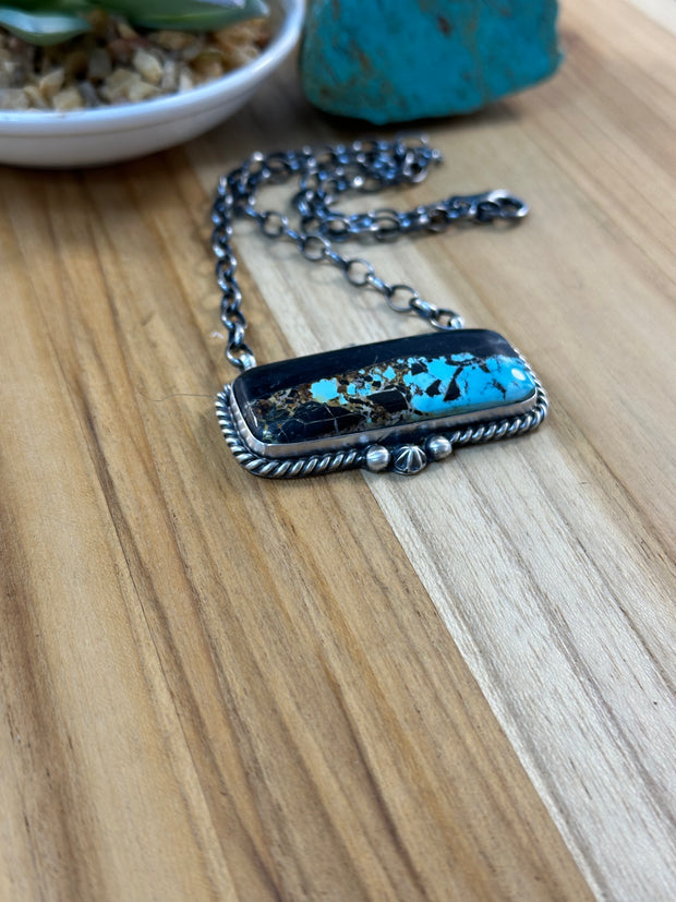 Black Jack Fixed Pendant Necklace