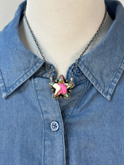 Cotton Candy  Star Necklace