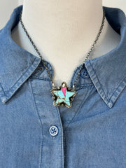 Cotton Candy  Star Necklace