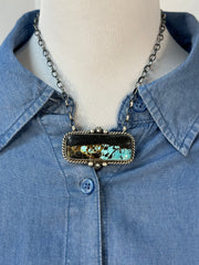 Black Jack Fixed Pendant Necklace