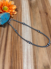 16" 4MM Navajo Style Pearl Necklace