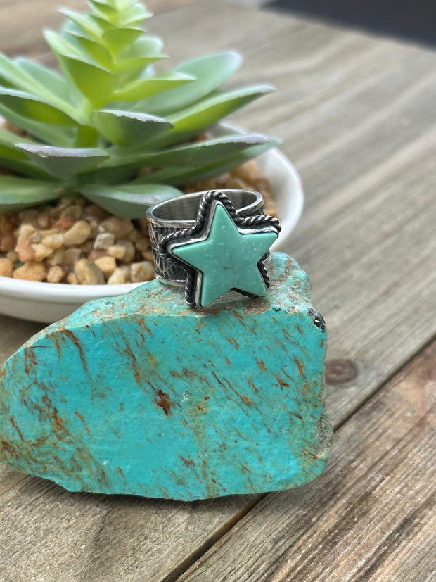 Turquoise Star Ring