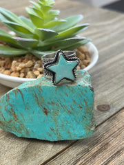 Turquoise Star Ring