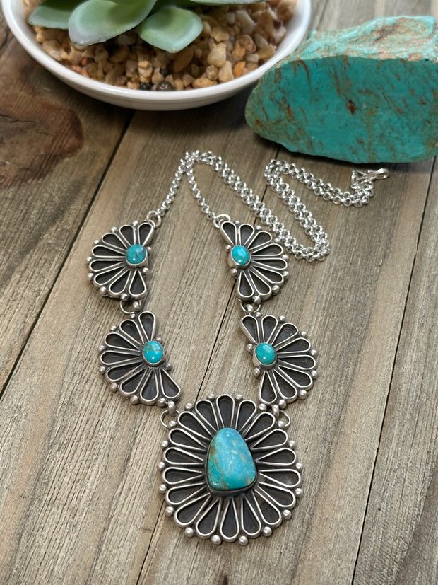 Sterling Silver and Turquoise Necklace