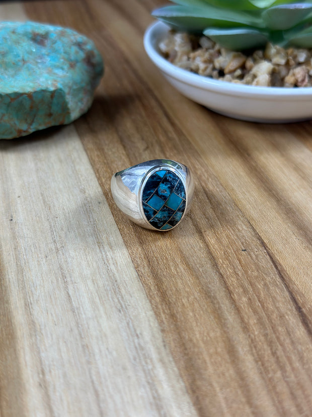 Men's Turquoise Inlay Ring