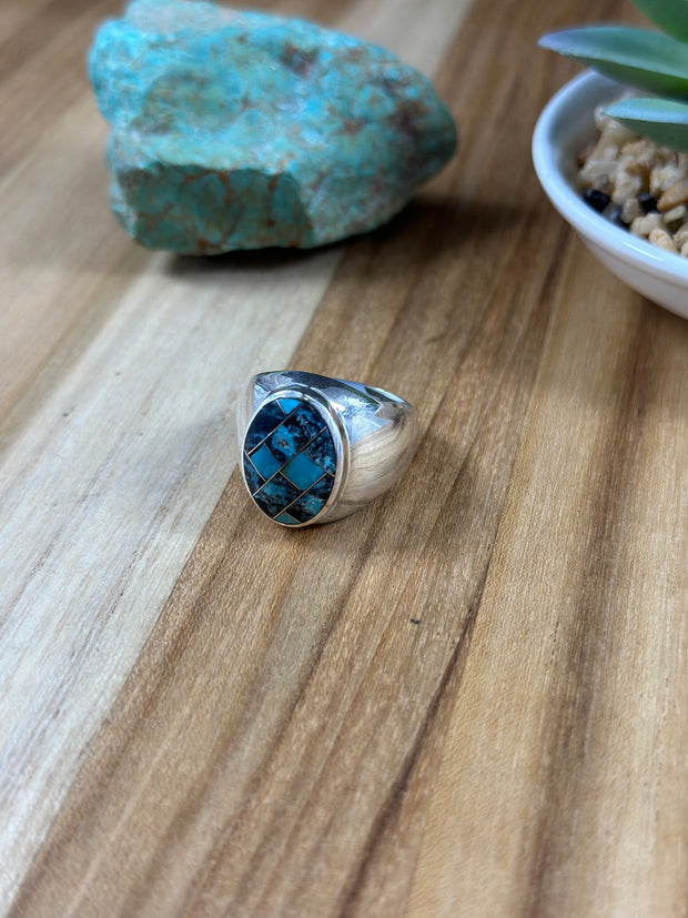 Men's Turquoise Inlay Ring