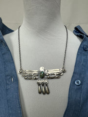 Hybrid Turquoise Bird Necklace