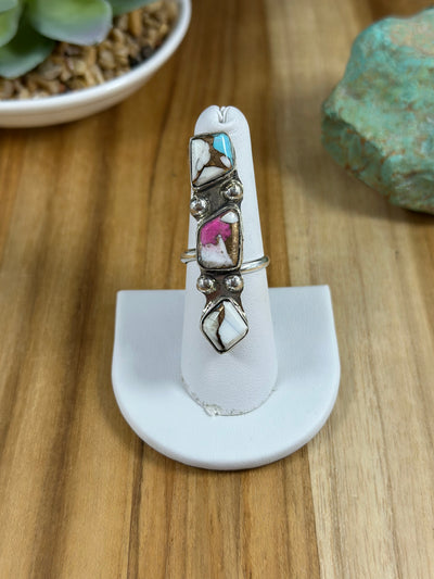 3 stone cotton candy ring