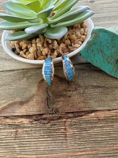 Turquoise Hoop Earrings