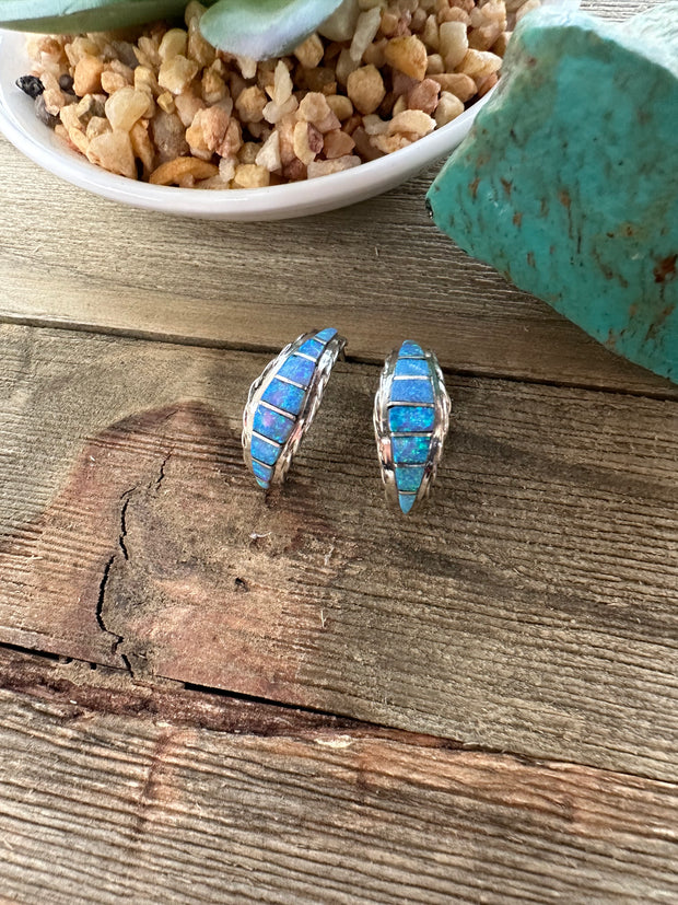 Turquoise Hoop Earrings