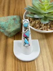 3 Stone Cotton Candy Ring