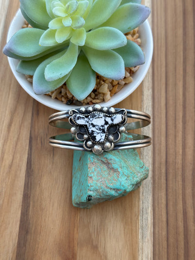 White Buffalo Cow Bracelet