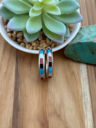 Multi-Color Hoop Earrings