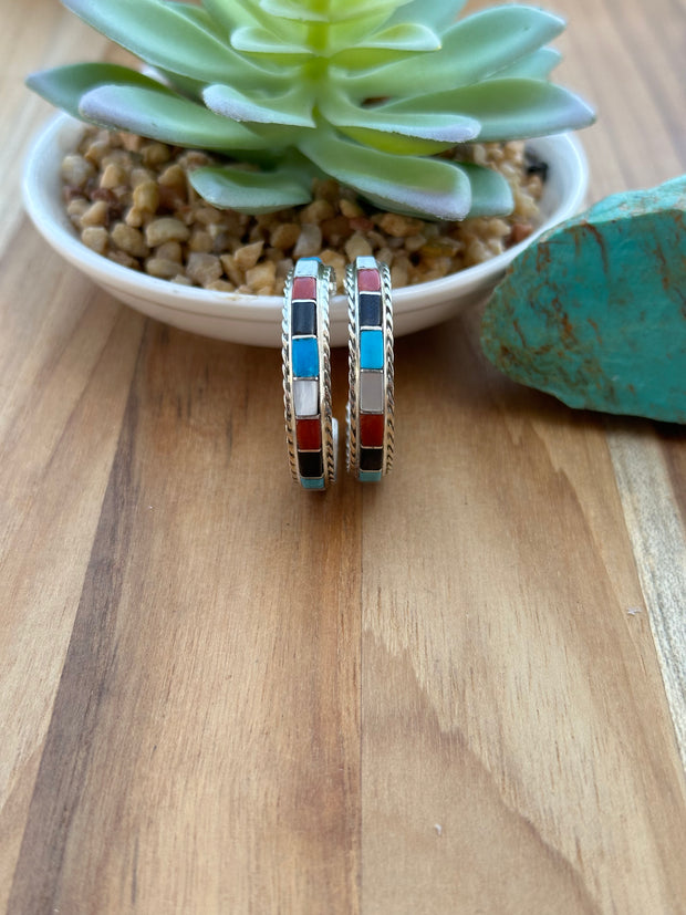 Multi-Color Hoop Earrings
