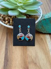 Zuni Round Earrings