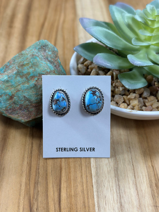 Kingman Turquoise Stud Earring