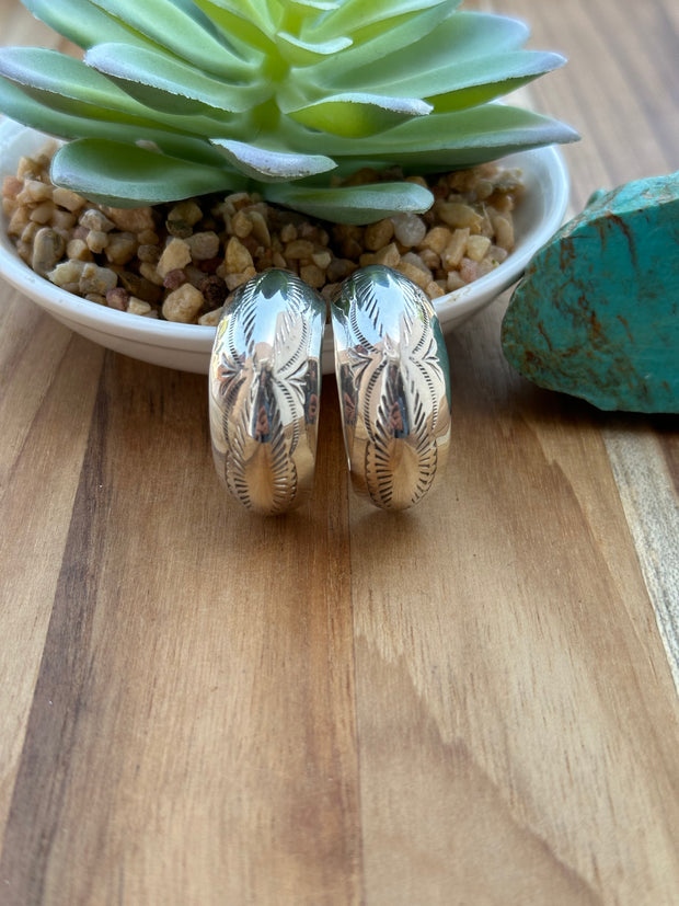 Sterling Silver Hoop Earrings