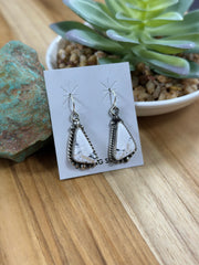 White Buffalo Dangle Earing