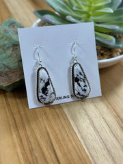 White Buffalo Dangle Earring