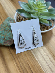 White Buffalo Dangle Earring