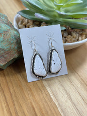 White Buffalo Dangle Earring
