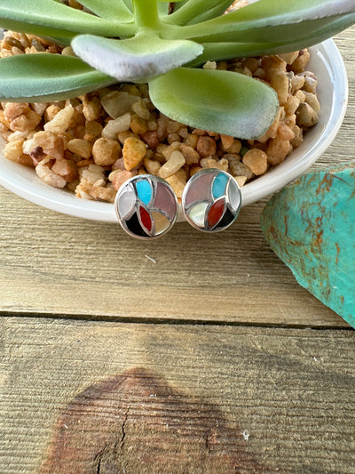 Zuni Round Earrings