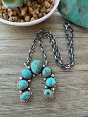 16" Turquoise Naja Pendent