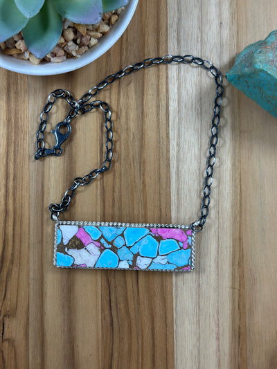Large Cotton Candy Bar Necklace
