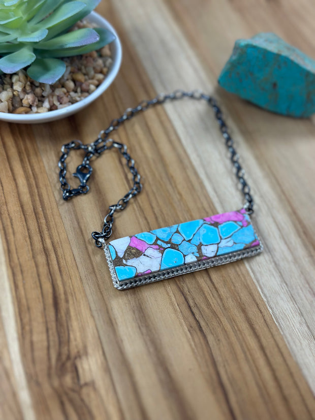 Large Cotton Candy Bar Necklace