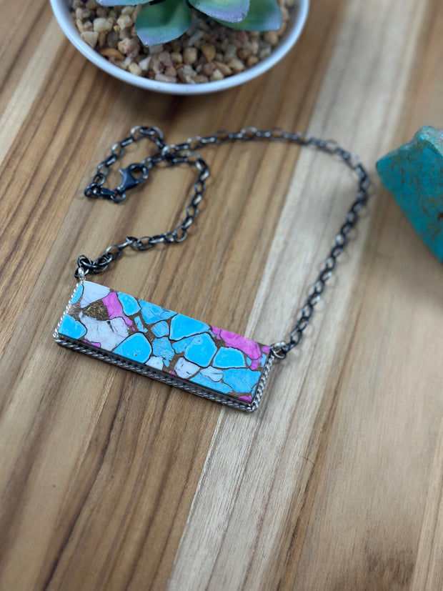 Large Cotton Candy Bar Necklace