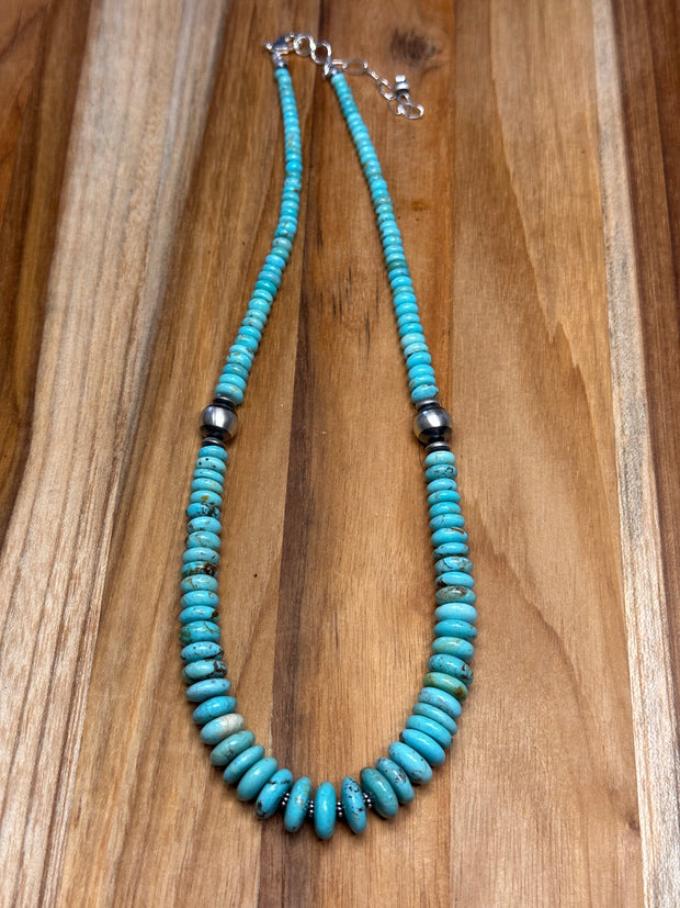 Turquoise chip necklace hotsell