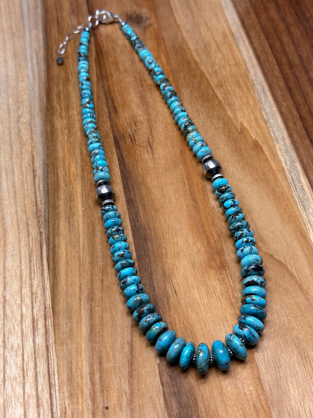 18" Turquoise Chip Necklace