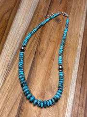 18" Turquoise Chip Necklace