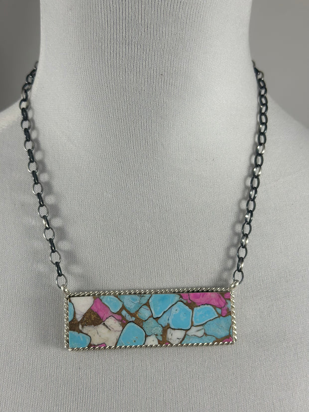 Large Cotton Candy Bar Necklace