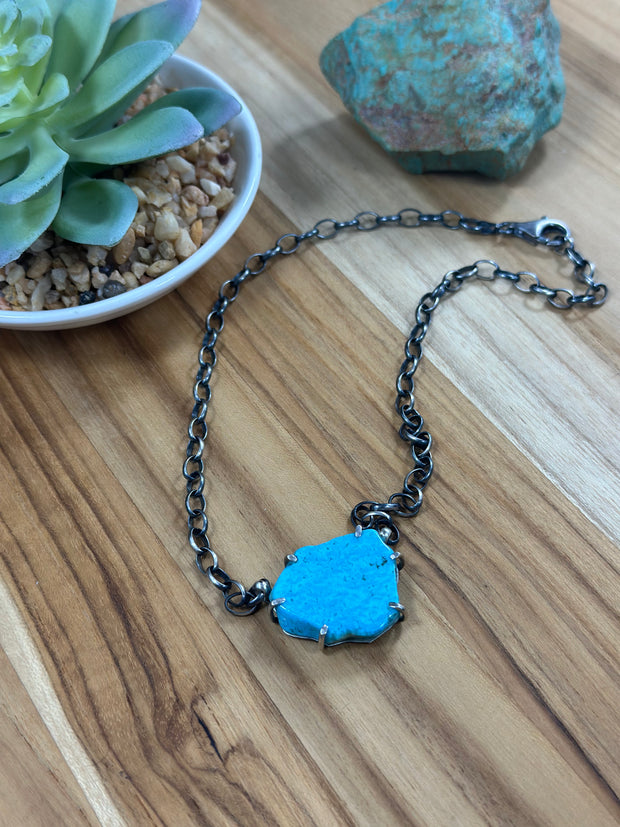 Kingman Turquoise Water Proof Necklace