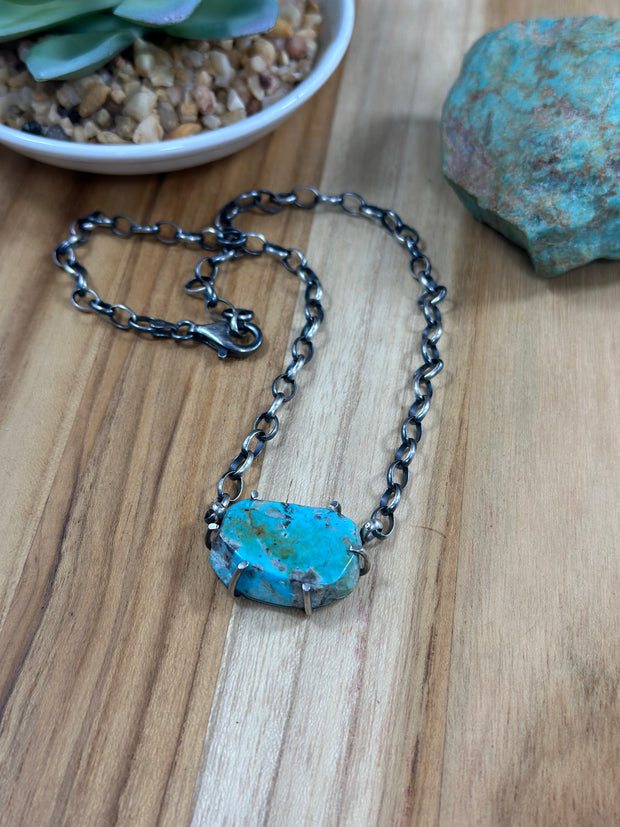 Kingman Turquoise Water Proof Necklace