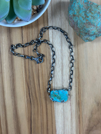 Kingman Turquoise Water Proof Necklace