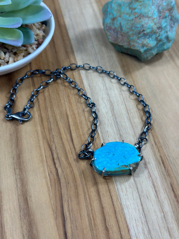 Kingman Turquoise Water Proof Necklace