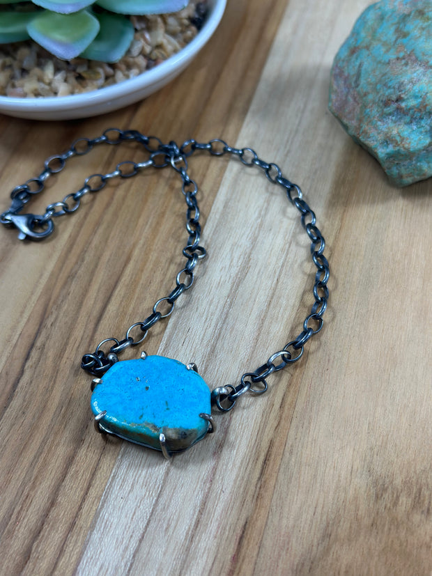 Kingman Turquoise Water Proof Necklace